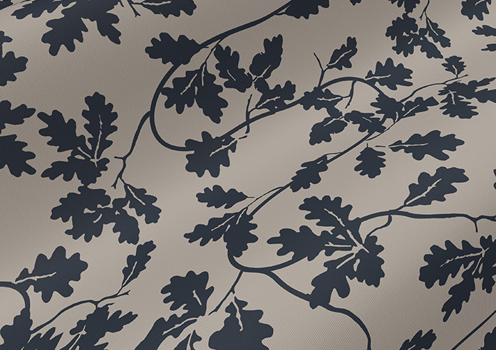 Oak Leaves, Monochrome - Roller Blind - Image 4